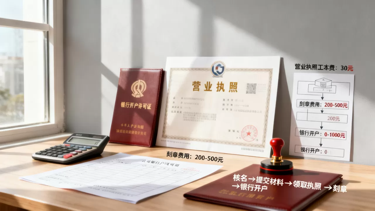 注册公司到底要花多少钱？公司注册费用明细及流程