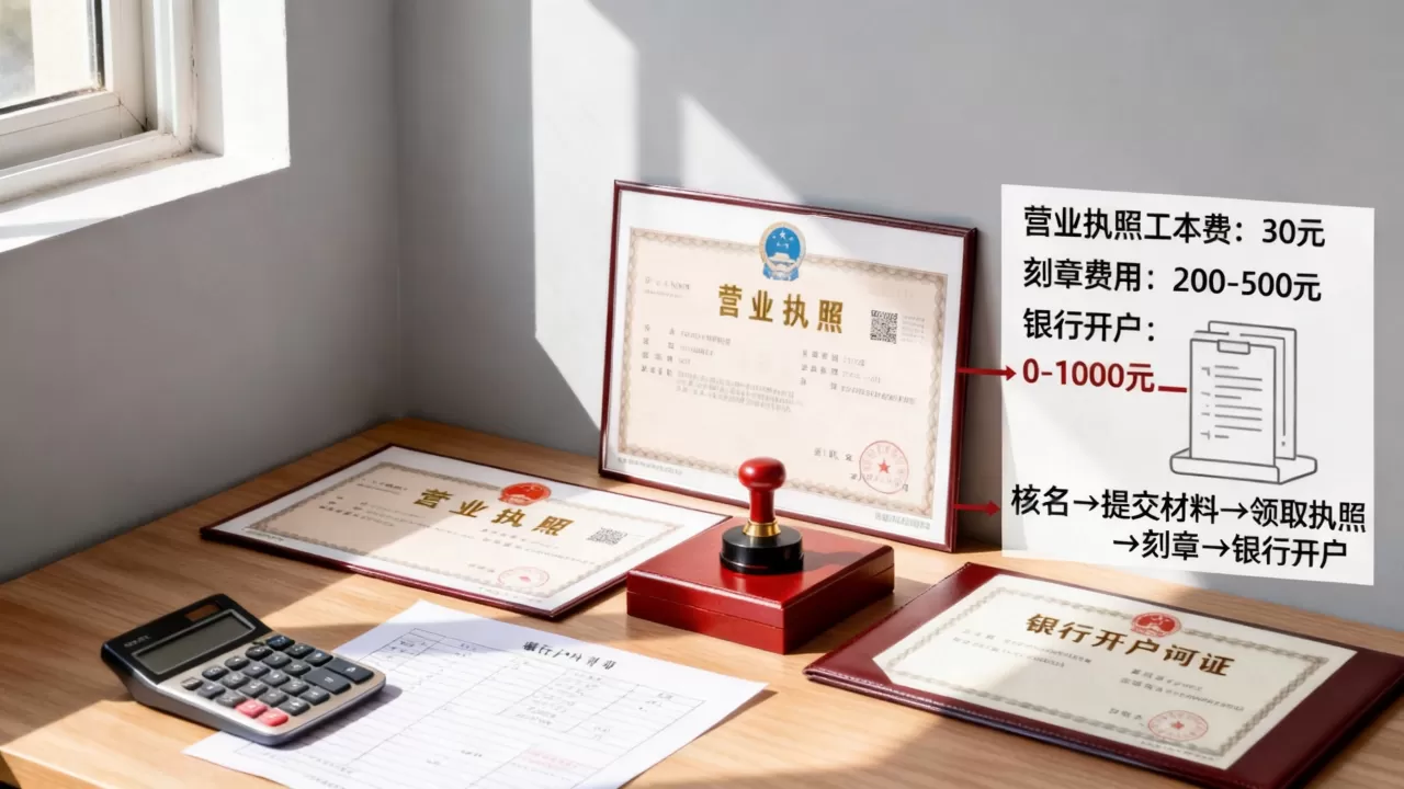 注册公司到底要花多少钱？公司注册费用明细及流程