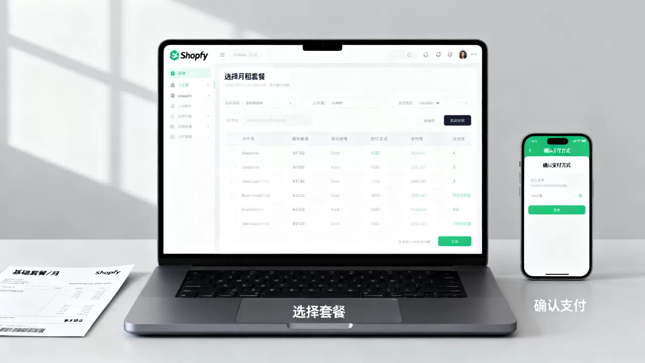 Shopify月租怎么付？Shopify支付月租套餐教程