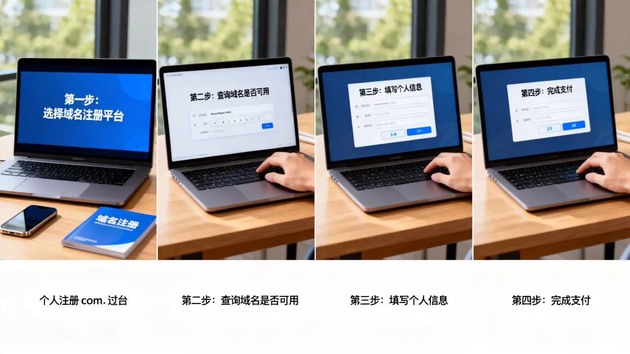 个人可以注册com域名吗？个人如何注册com域名