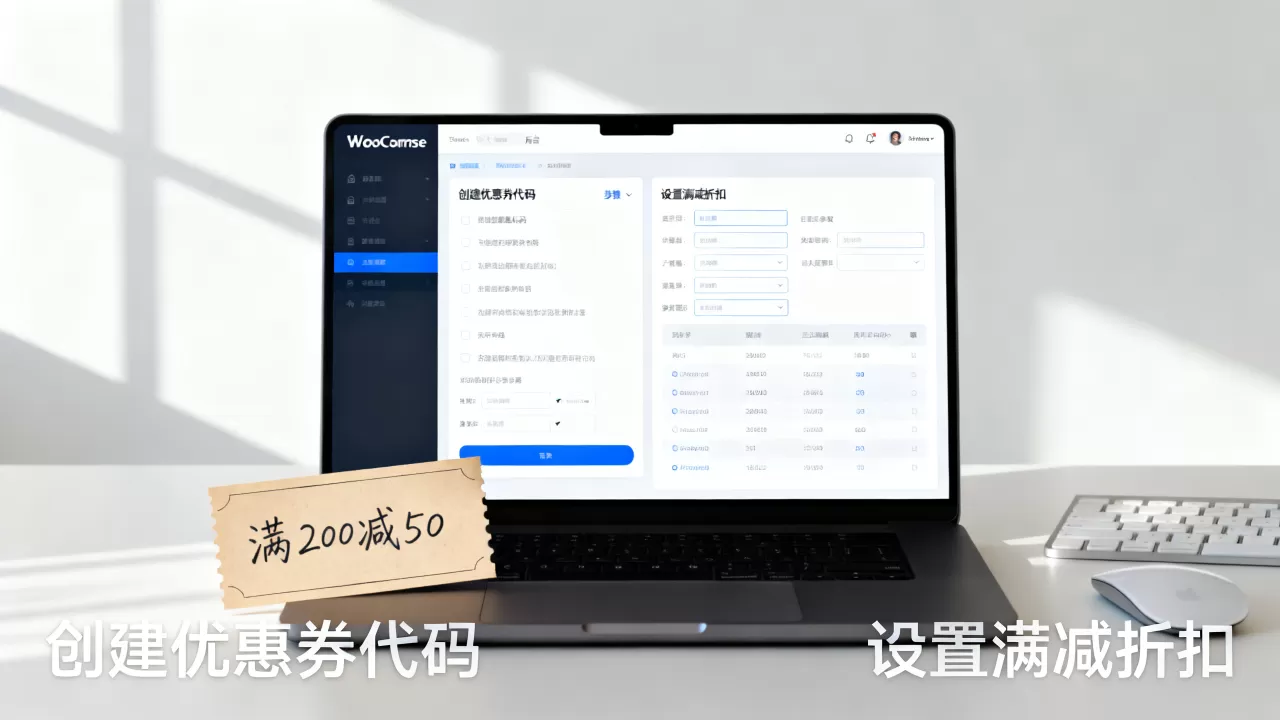 WooCommerce怎么创建优惠券代码？如何设置满减折扣