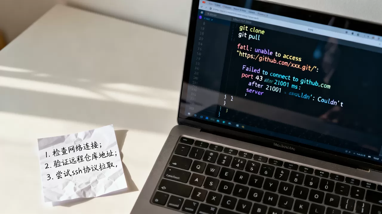 git拉取服务器代码失败怎么办？git拉取远程仓库代码教程