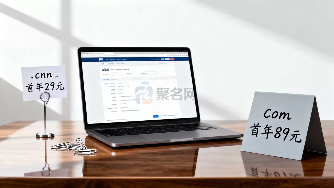 聚名网域名注册一年多少钱？域名注册价格查询