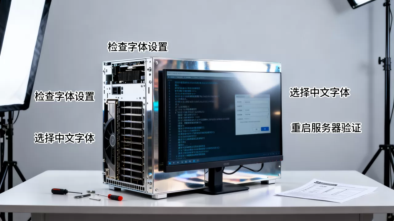 GPU服务器显示中文乱码怎么办？如何设置字体解决