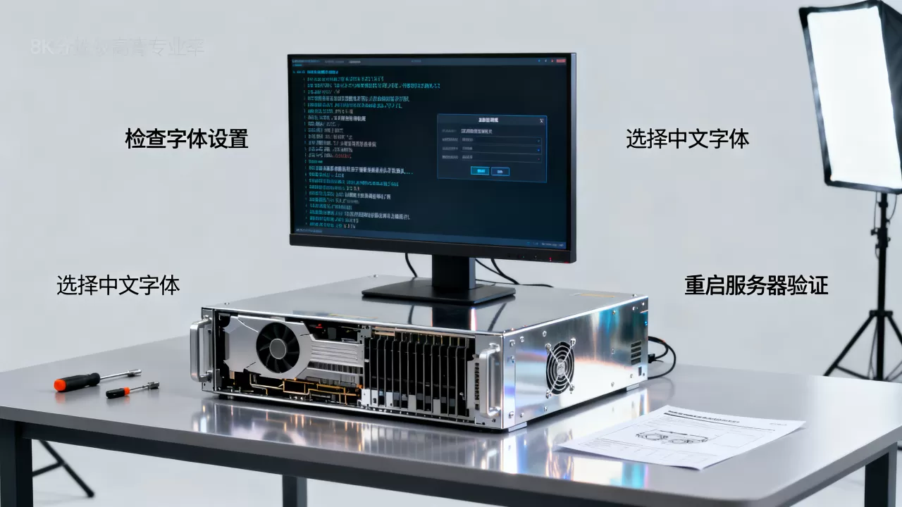 GPU服务器显示中文乱码怎么办？如何设置字体解决