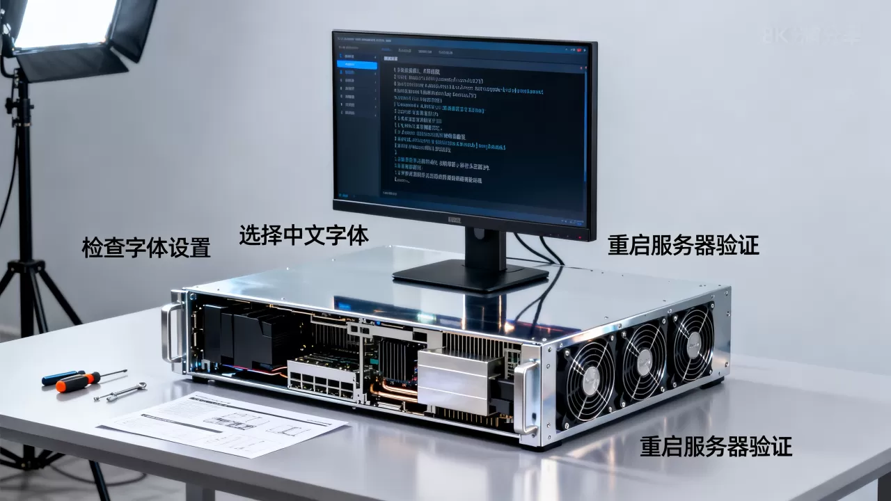 GPU服务器显示中文乱码怎么办？如何设置字体解决