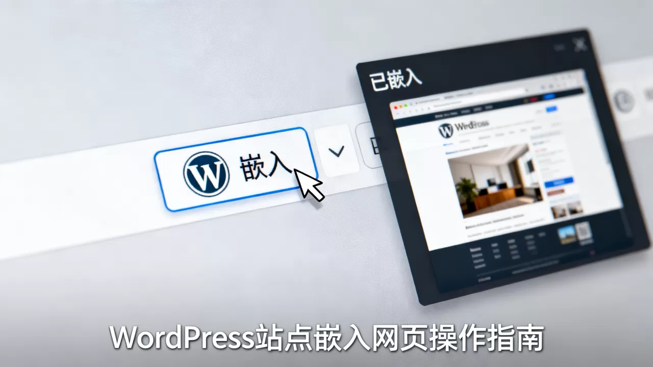WordPress站点嵌入网页怎么操作？如何快速在WordPress中嵌入网页