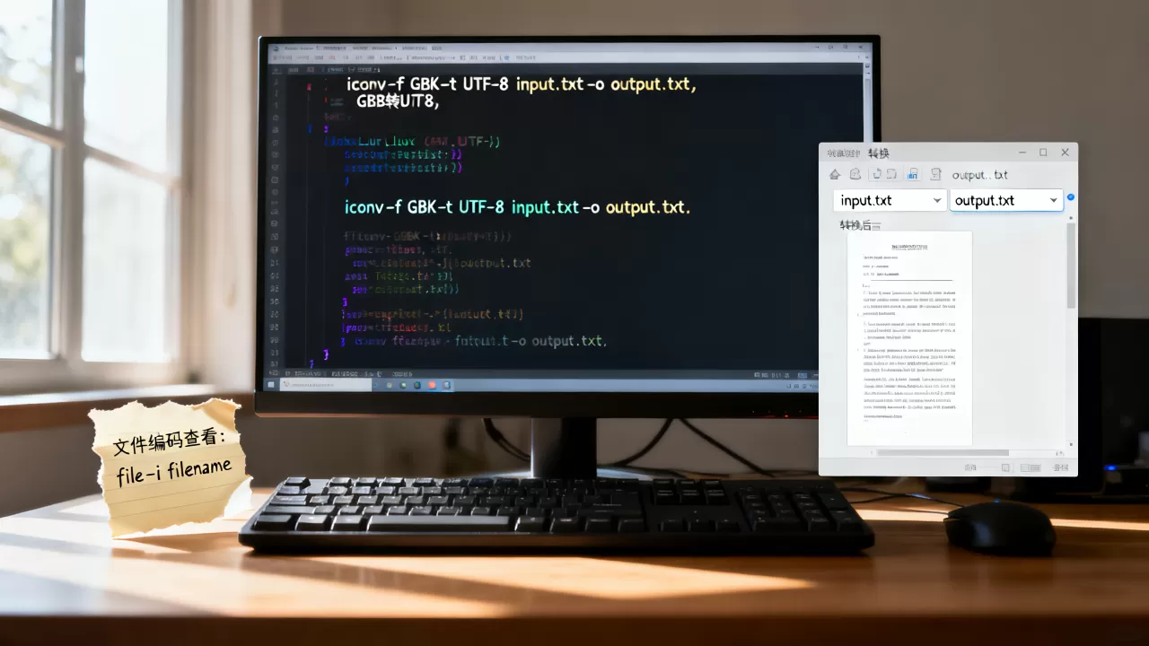GBK转UTF8linux怎么操作？linux编码转换乱码解决方法