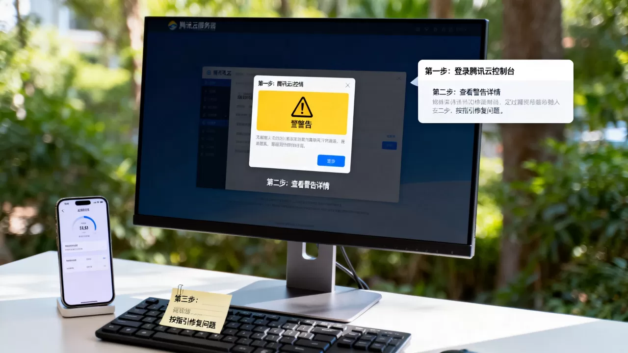腾讯云服务器警告怎么解除？腾讯云警告信息处理教程