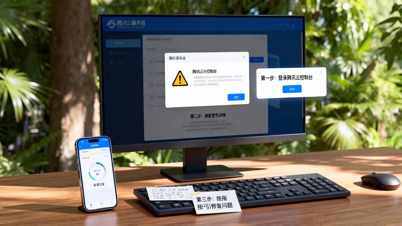 腾讯云服务器警告怎么解除？腾讯云警告信息处理教程
