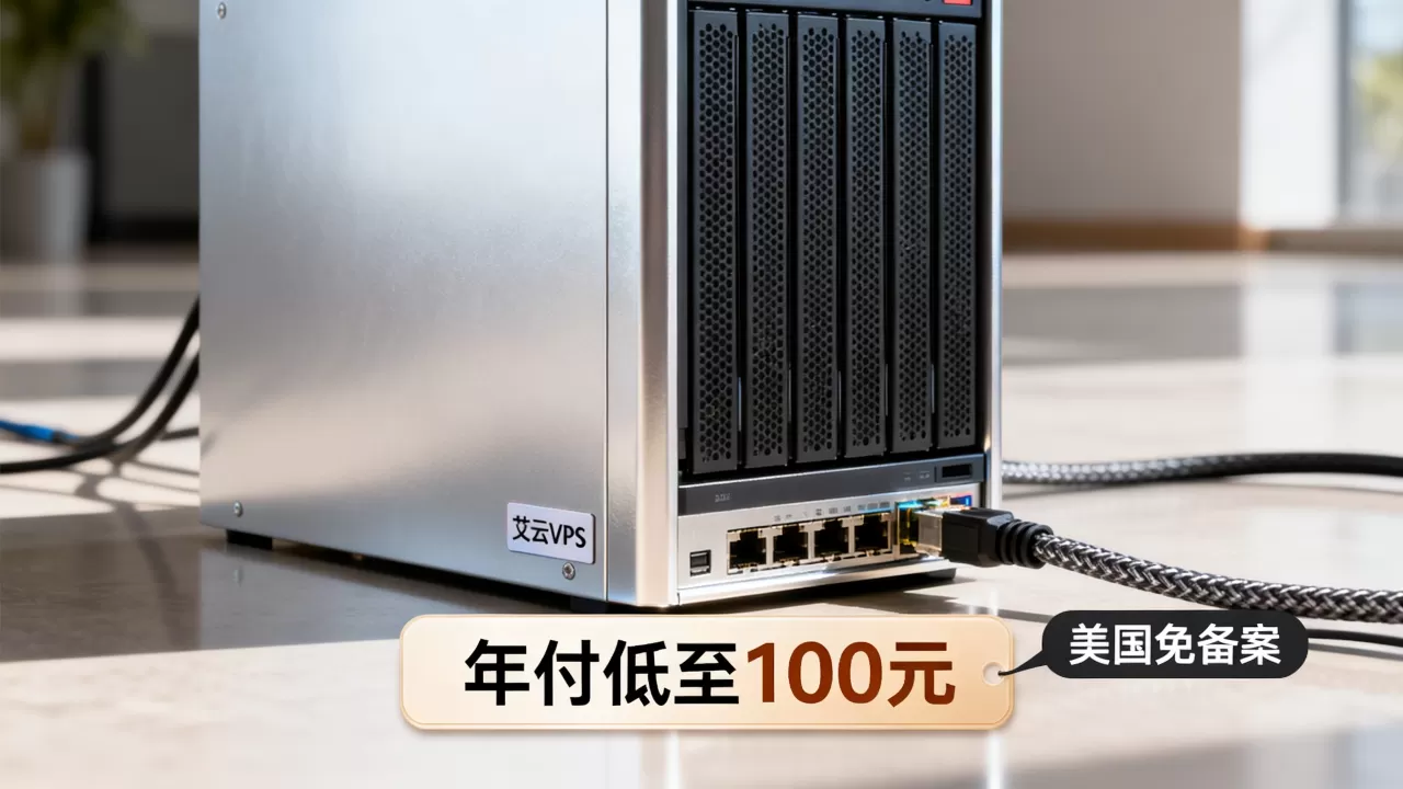 艾云VPS年付低至100元值得买吗？美国免备案VPS推荐