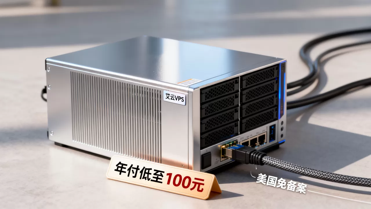 艾云VPS年付低至100元值得买吗？美国免备案VPS推荐