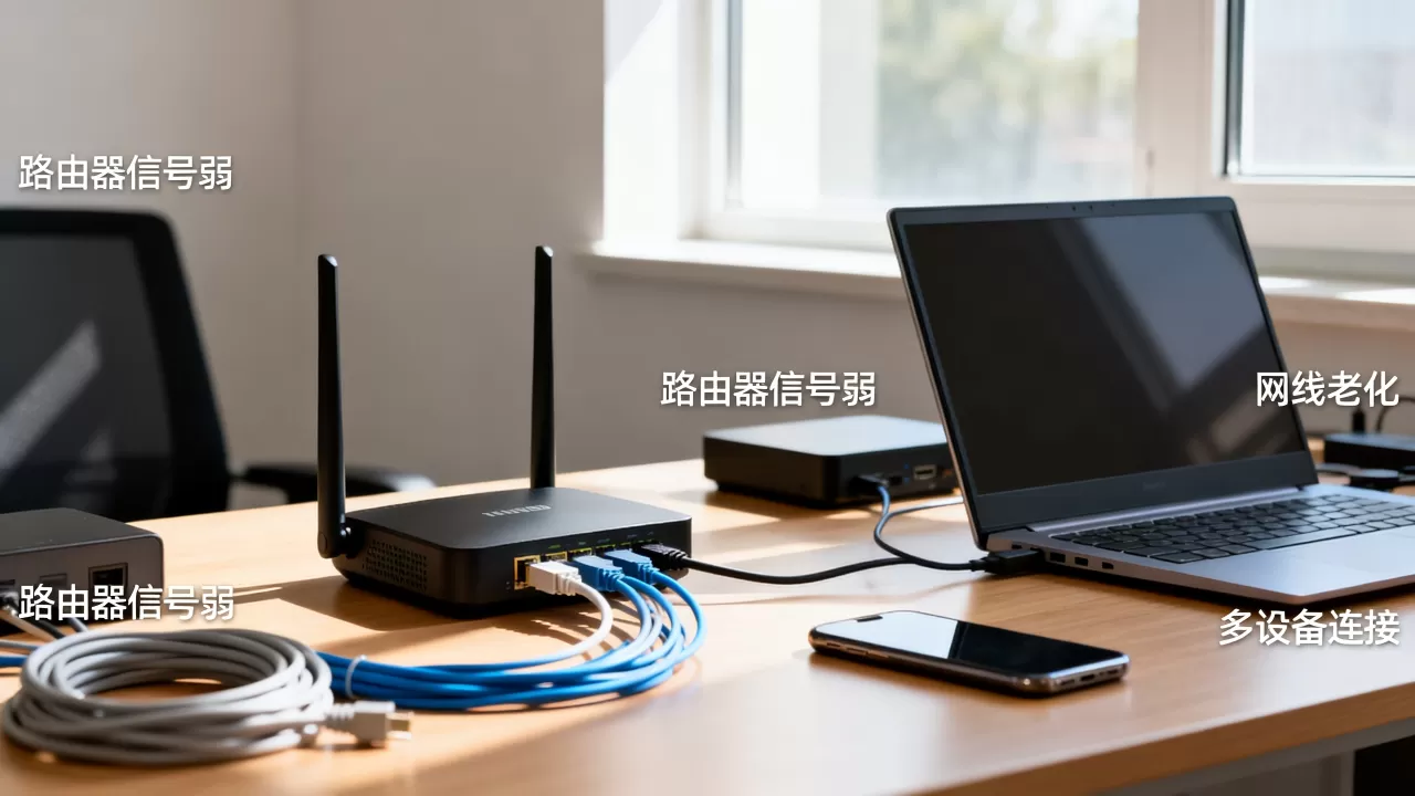 公司网络慢什么原因？宽带卡顿怎么解决