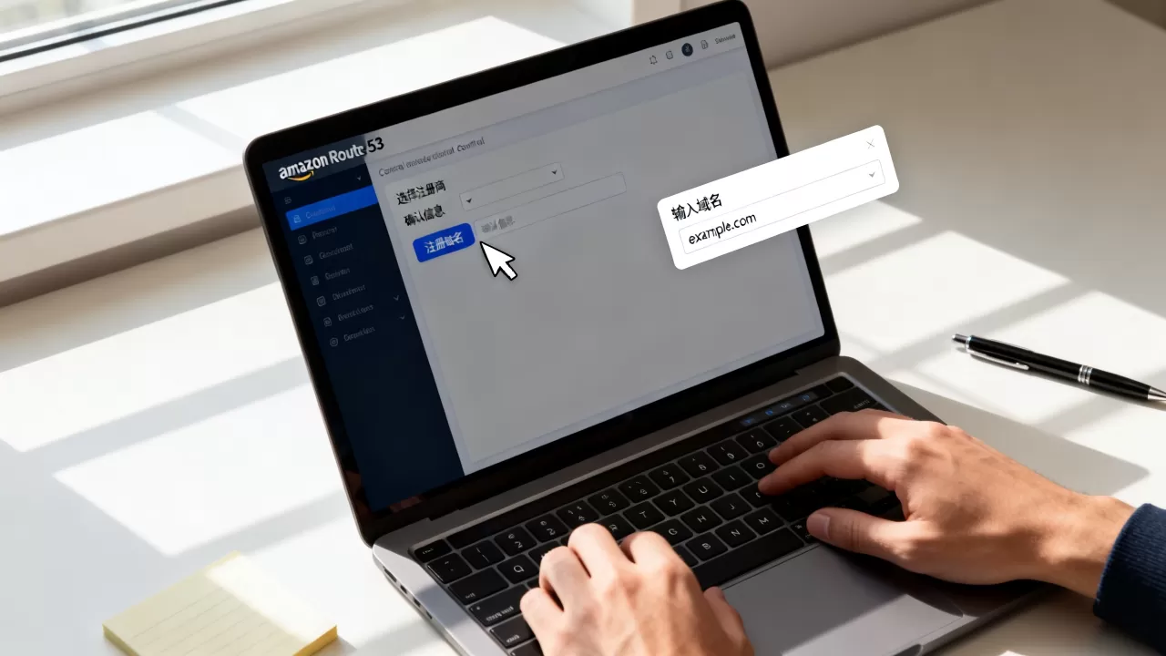 如何在Amazon Route 53注册域名？AWS域名注册详细步骤