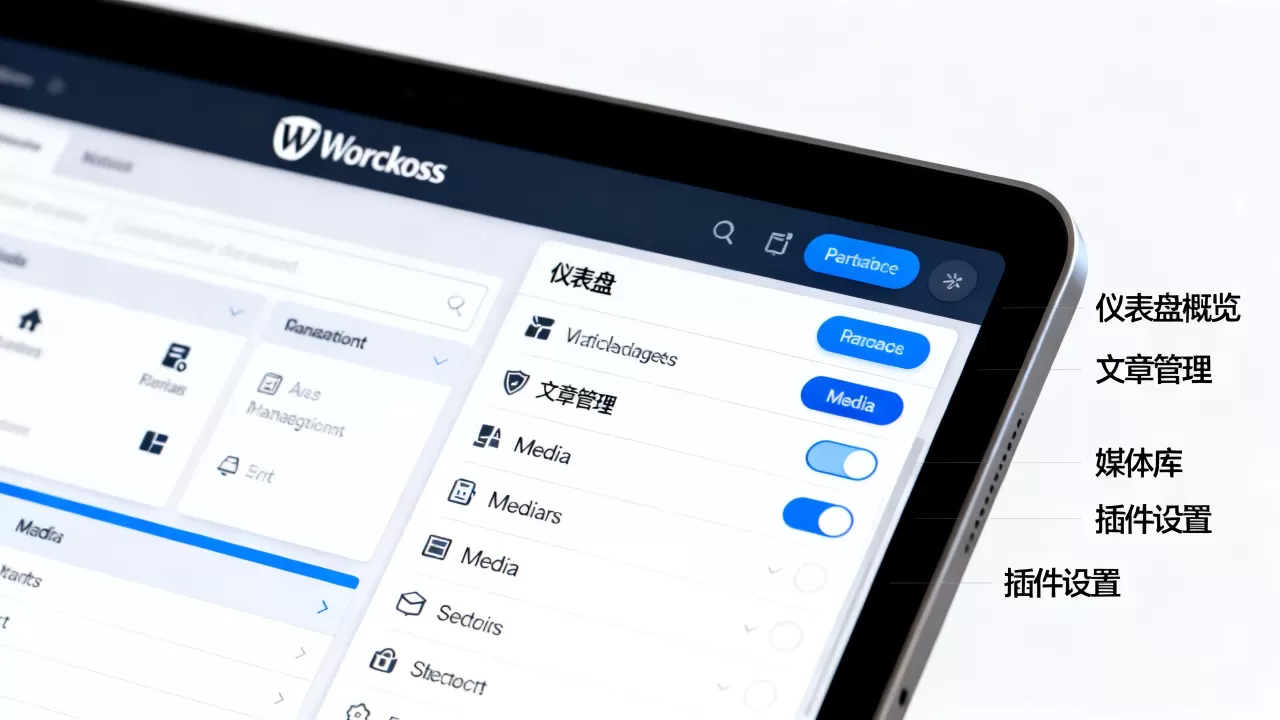 WordPress后台界面各项功能介绍是什么？如何优化WordPress后台界面
