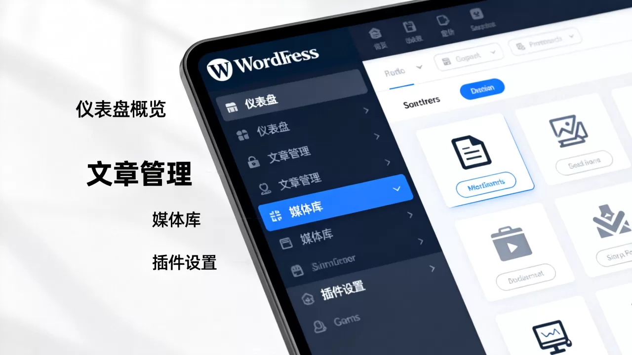 WordPress后台界面各项功能介绍是什么？如何优化WordPress后台界面