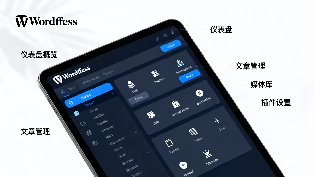 WordPress后台界面各项功能介绍是什么？如何优化WordPress后台界面