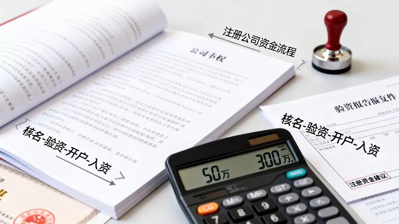 注册公司的资金流程是怎样的？注册公司注册资金多少合适