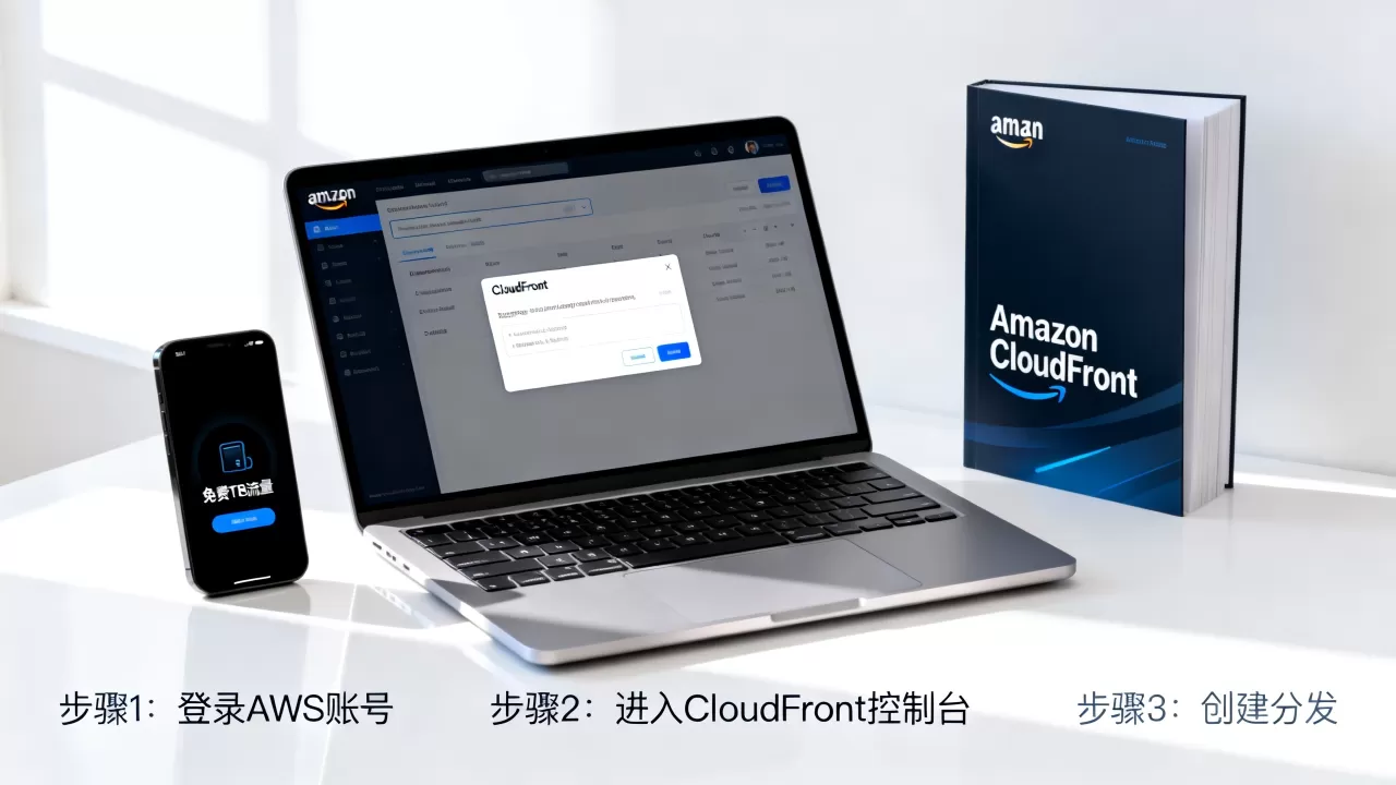 亚马逊云CDN怎么免费开通？Amazon CloudFront免费1TB加速教程