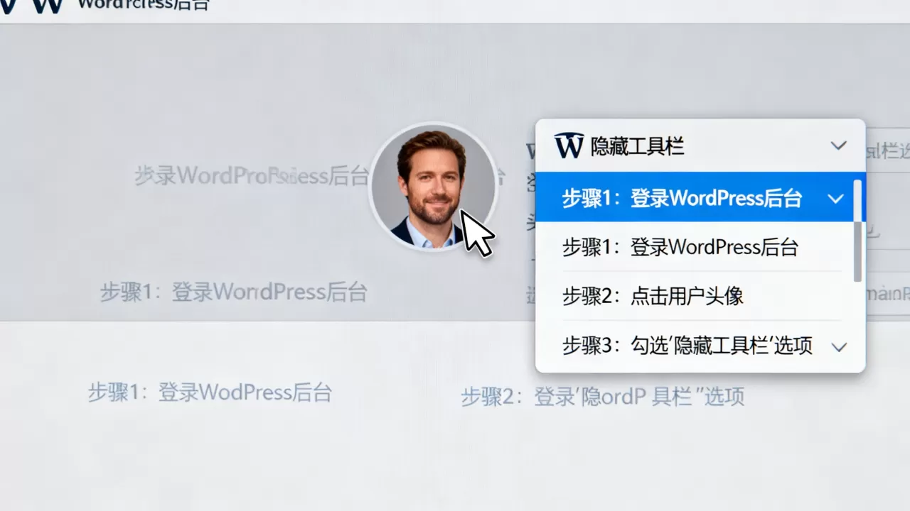 如何隐藏WordPress站点工具栏？WordPress后台工具栏怎么关闭