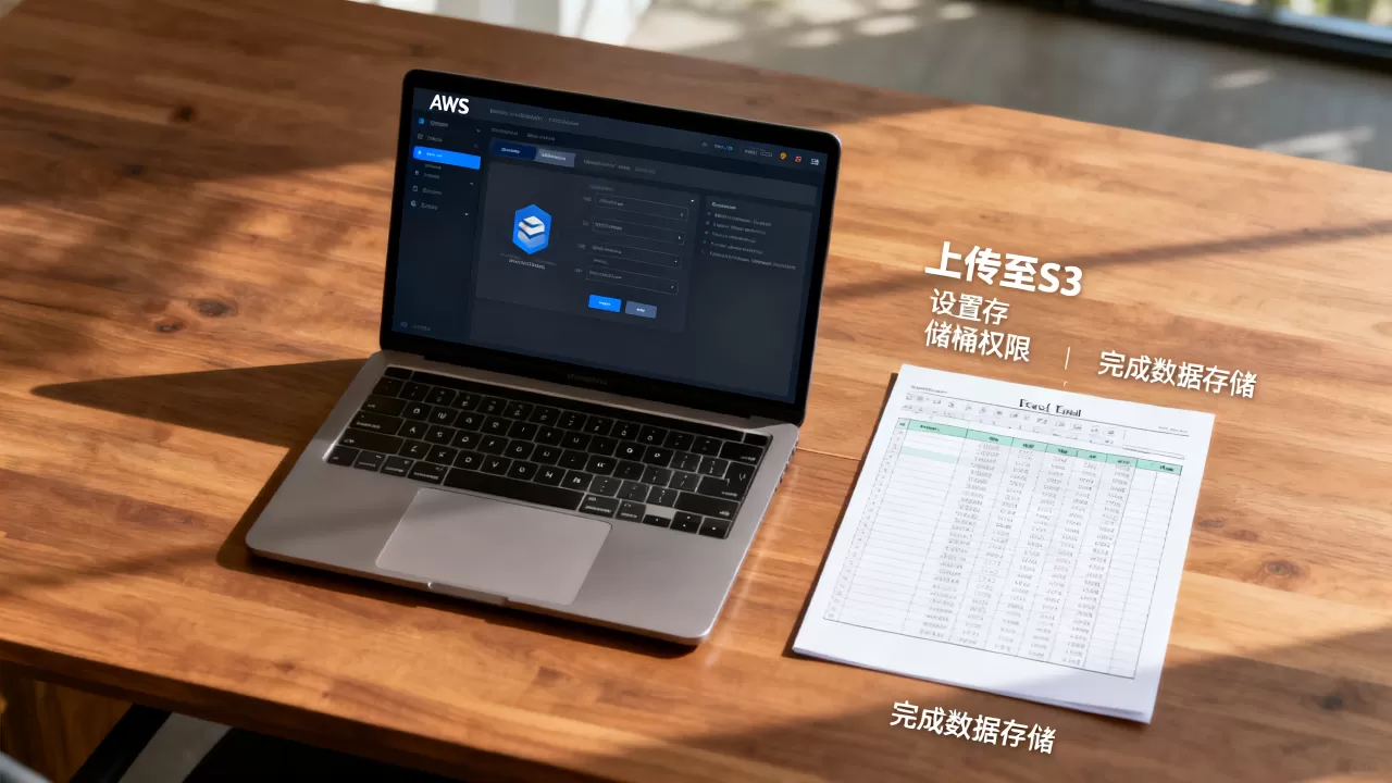 如何用AWS存储表格数据？AWS S3存储Excel表格教程