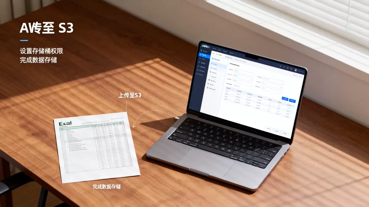 如何用AWS存储表格数据？AWS S3存储Excel表格教程