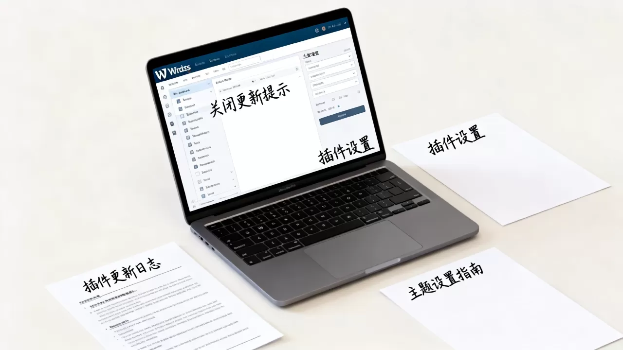 WordPress插件和主题如何关闭更新提示，wordpress关闭后台更新提示