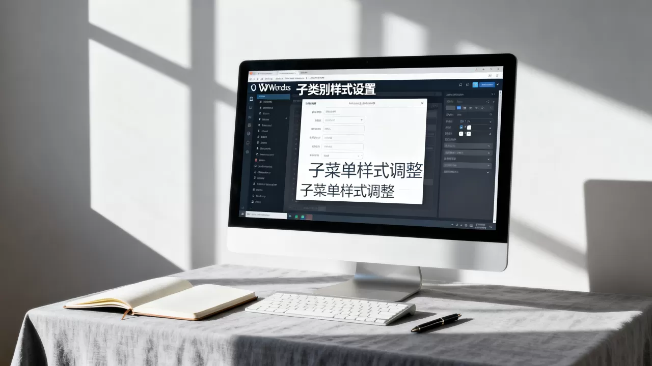WordPress如何隐藏或设置子类别样式？子菜单样式怎么改
