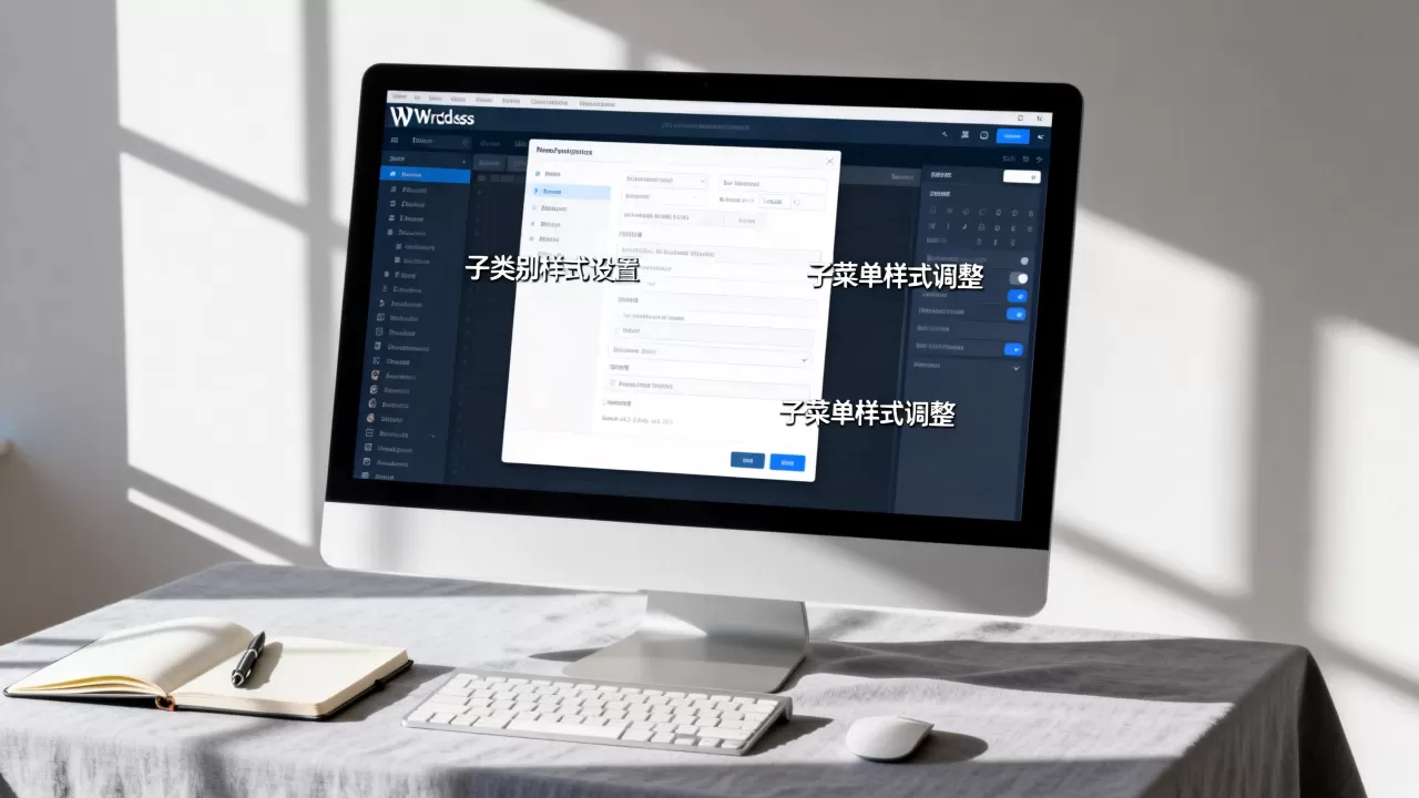 WordPress如何隐藏或设置子类别样式？子菜单样式怎么改