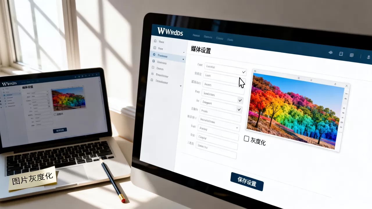 WordPress站点图像如何灰度化？WordPress网站设置图片变黑白