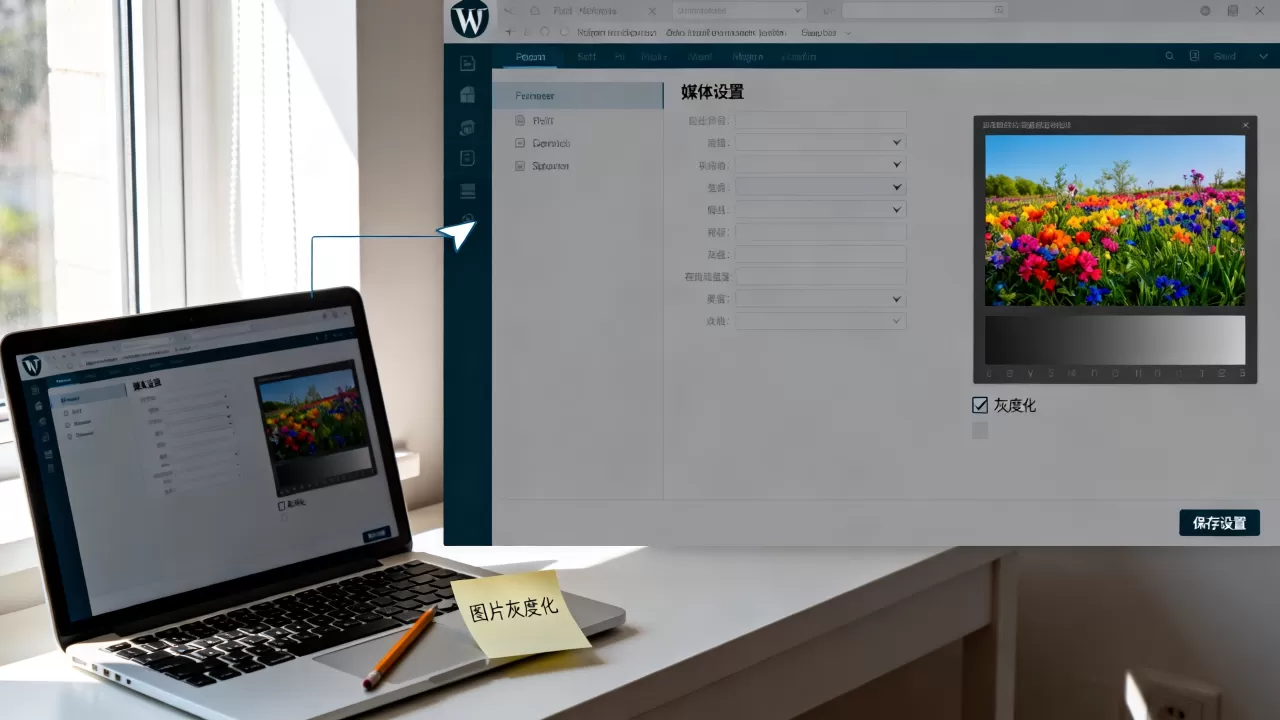 WordPress站点图像如何灰度化？WordPress网站设置图片变黑白