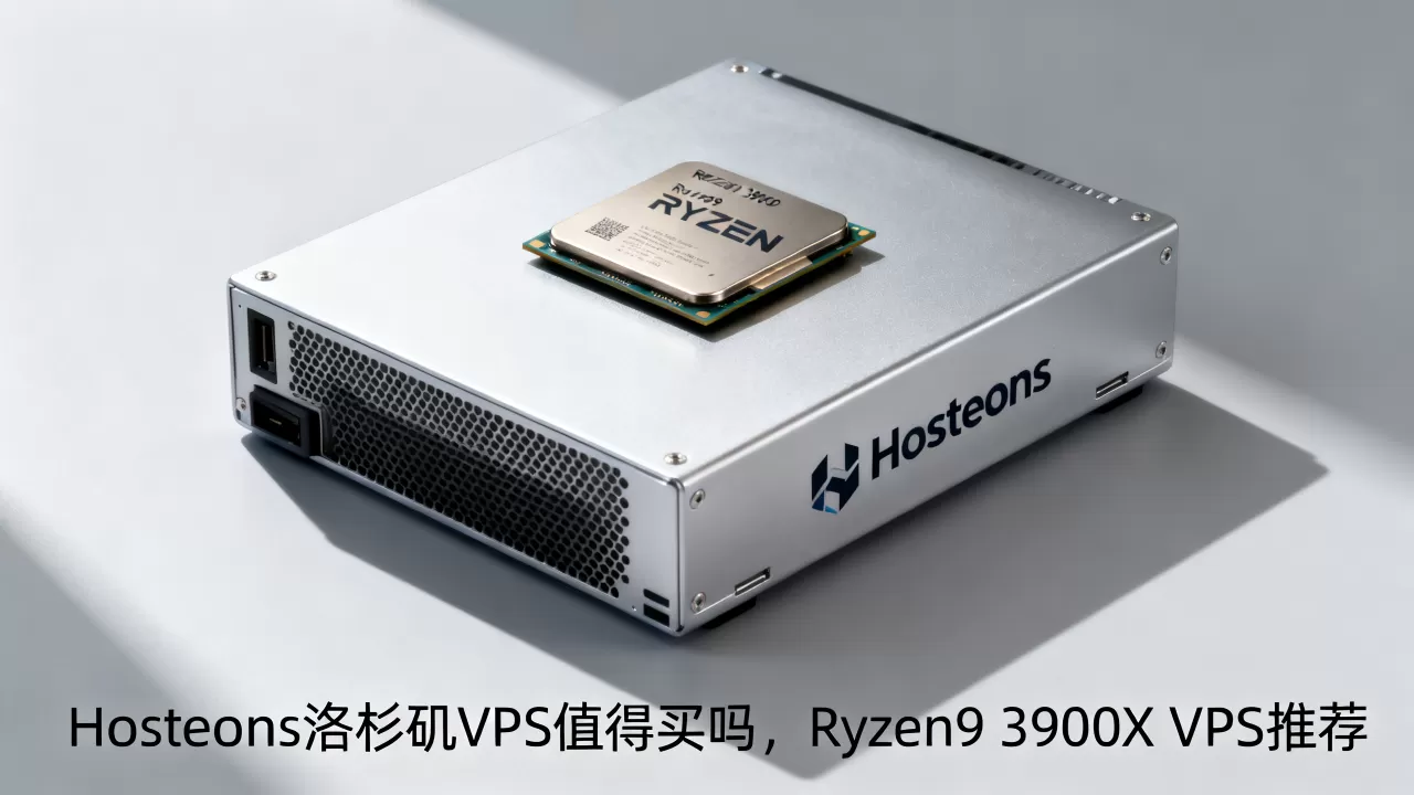 Hosteons洛杉矶VPS值得买吗，Ryzen9 3900X VPS推荐