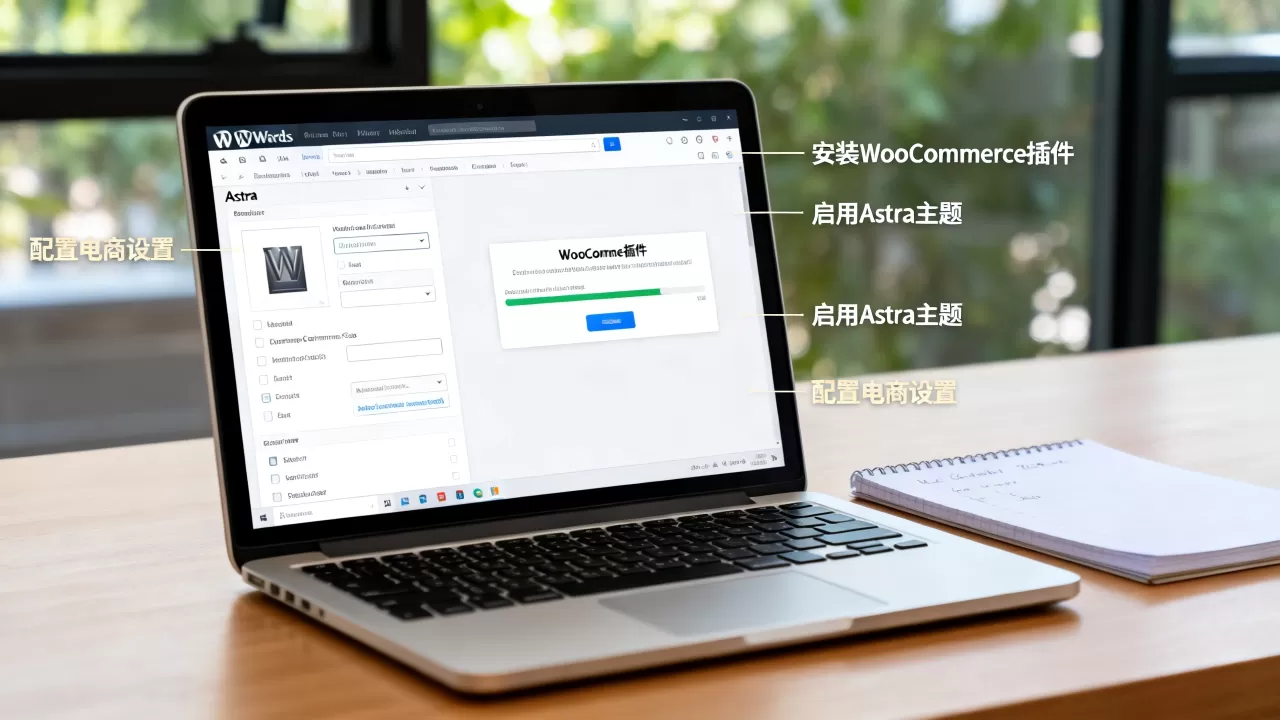 如何将WooCommerce集成到Astra主题上？WordPress电商主题配置教程