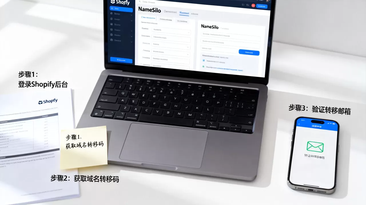 Shopify域名如何迁移至NameSilo？域名转移详细步骤