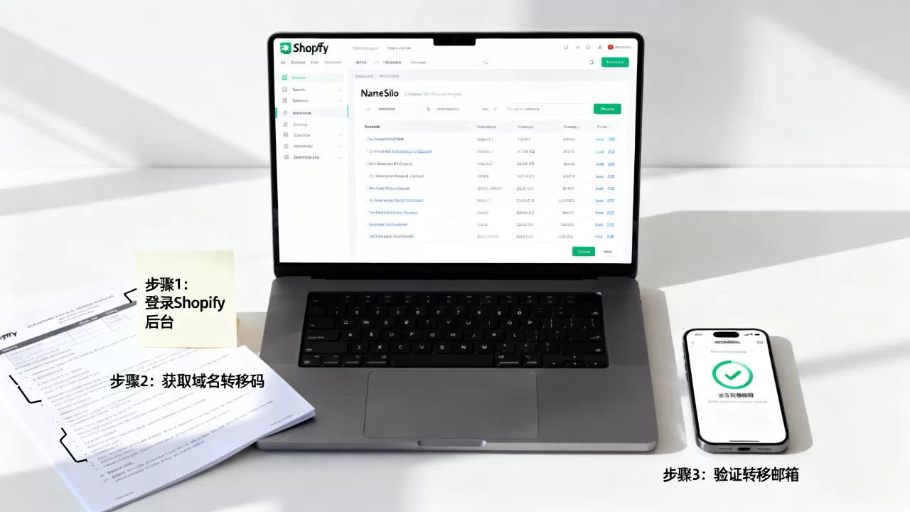 Shopify域名如何迁移至NameSilo？域名转移详细步骤