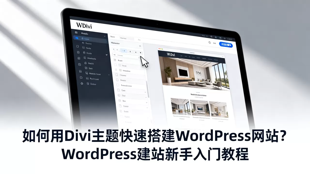 如何用Divi主题快速搭建WordPress网站？WordPress建站新手入门教程