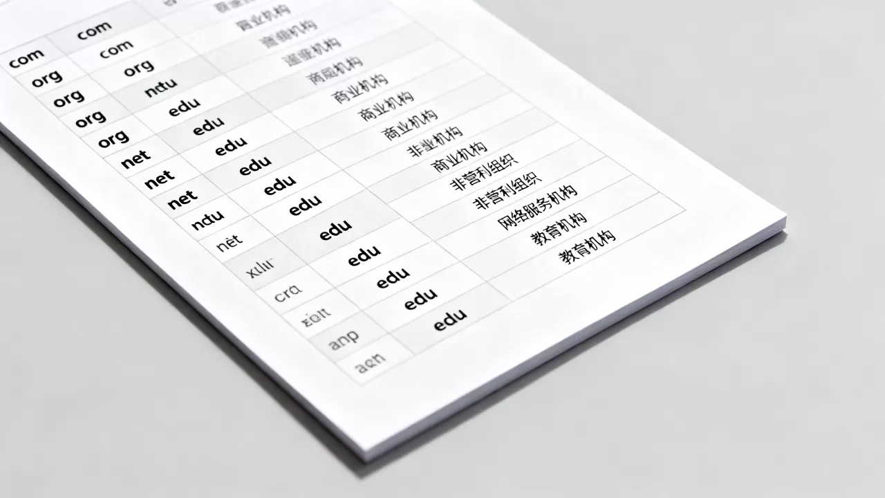 域名后缀一览表有哪些？不同域名后缀的含义和区别
