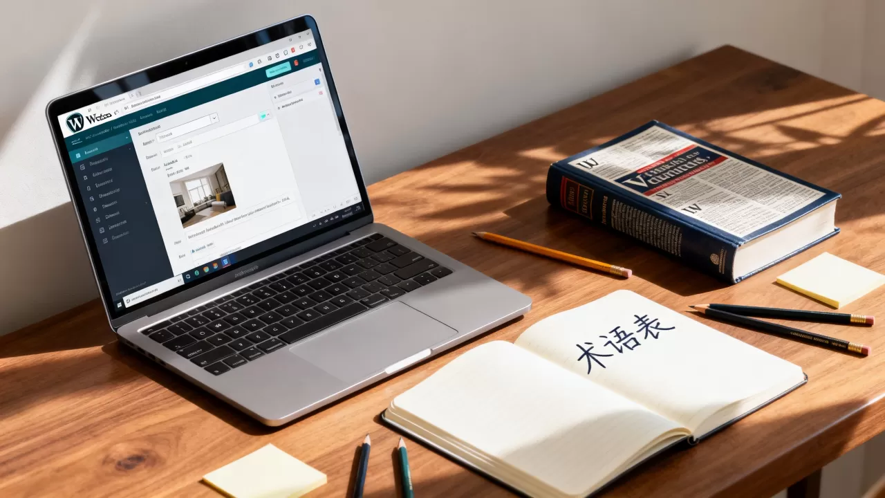 WordPress如何添加术语表？网站添加在线词典教程