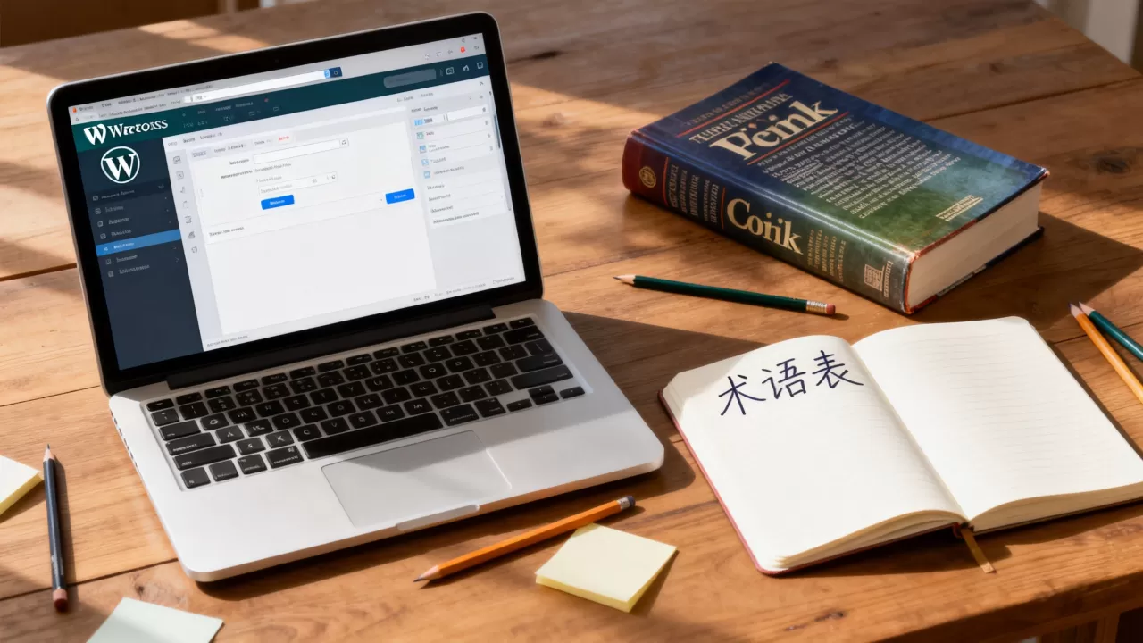 WordPress如何添加术语表？网站添加在线词典教程