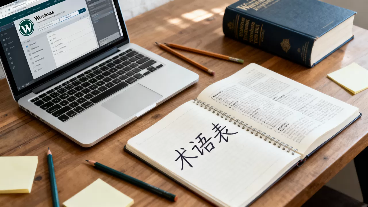 WordPress如何添加术语表？网站添加在线词典教程