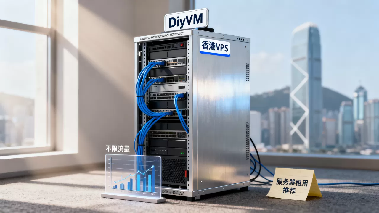 DiyVM香港VPS不限流量靠谱吗？VPS服务器租用推荐
