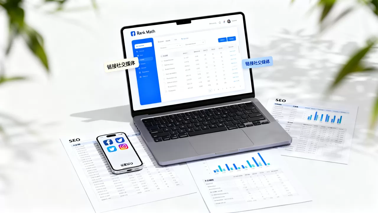 Rank Math怎么链接社交媒体？如何设置社交媒体SEO
