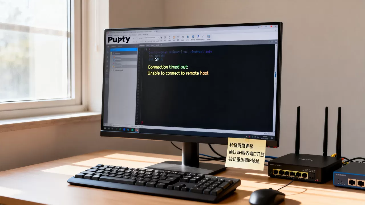 PuTTY远程连接SSH失败怎么办？SSH连接超时解决方法