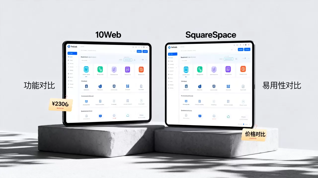 10Web和SquareSpace哪个更好？建站平台对比评测