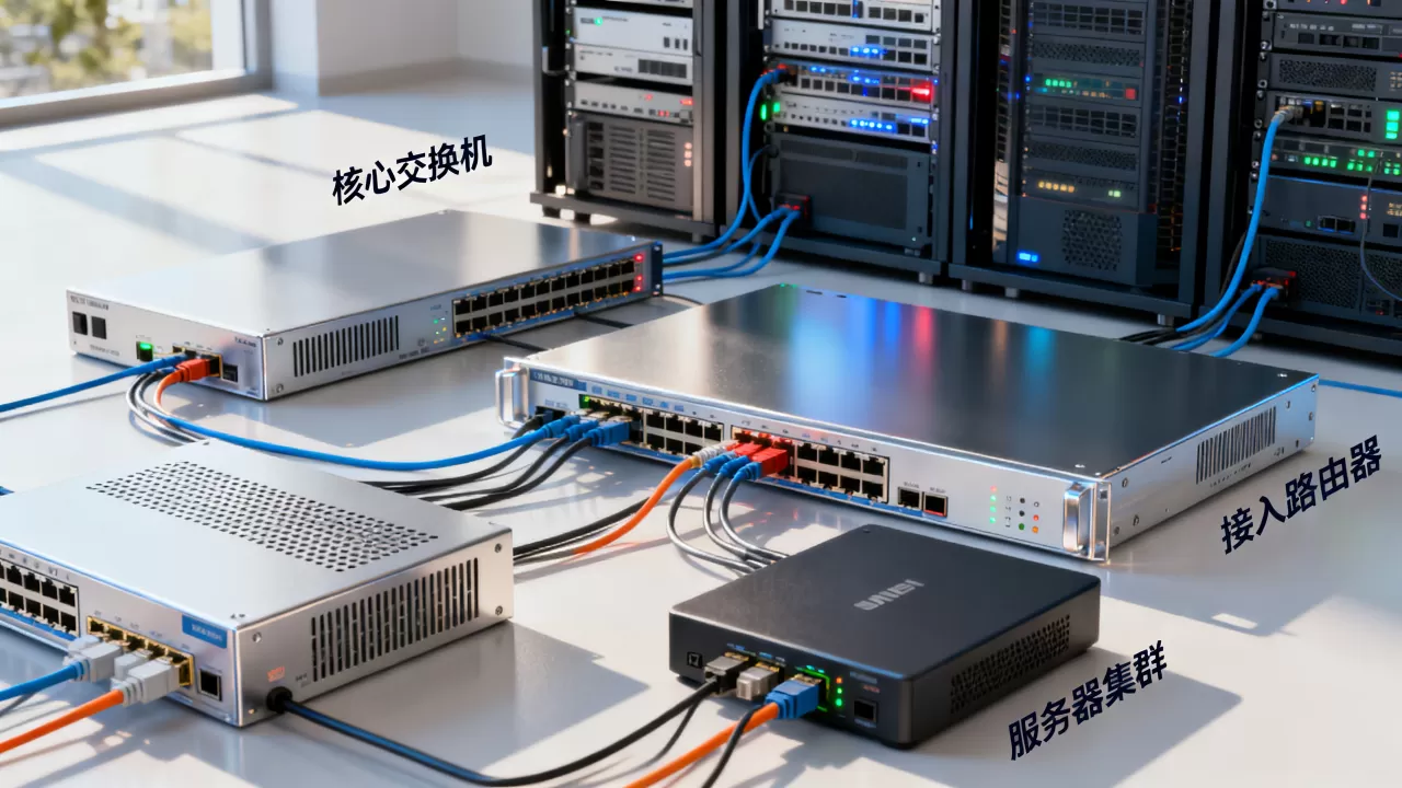 公司网络拓扑结构图怎么画？企业网络拓扑图模板