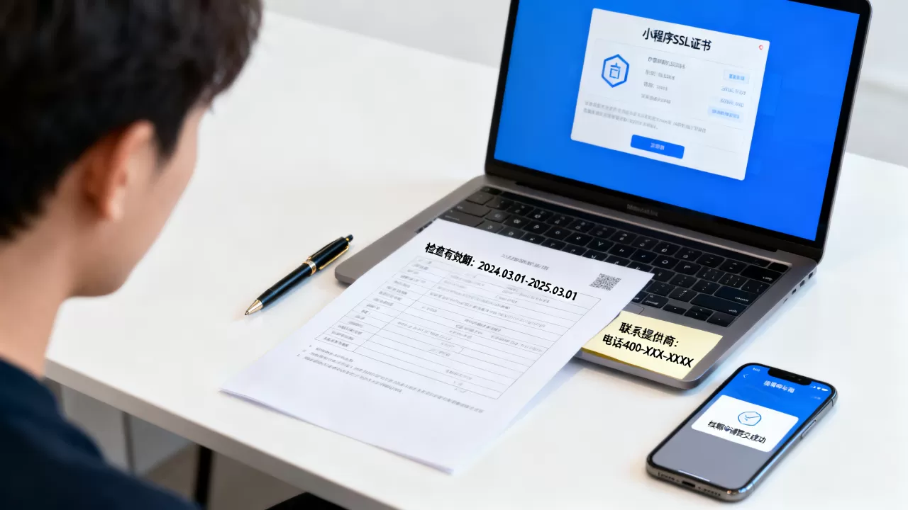 小程序SSL证书到期怎么处理？小程序SSL证书到期续期流程
