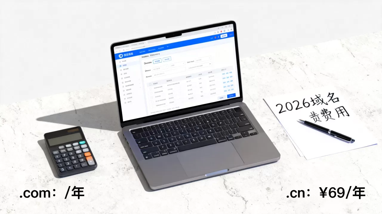 2026年域名费用是多少？域名注册购买多少钱一年