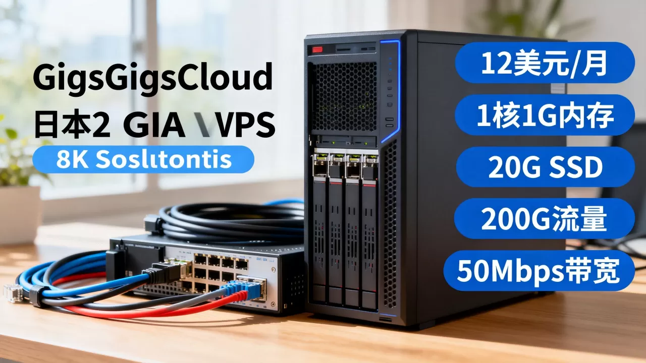 GigsGigsCloud日本CN2 GIA VPS：12美元/月/1核1G内存/20G SSD/200G流量@50Mbps带宽