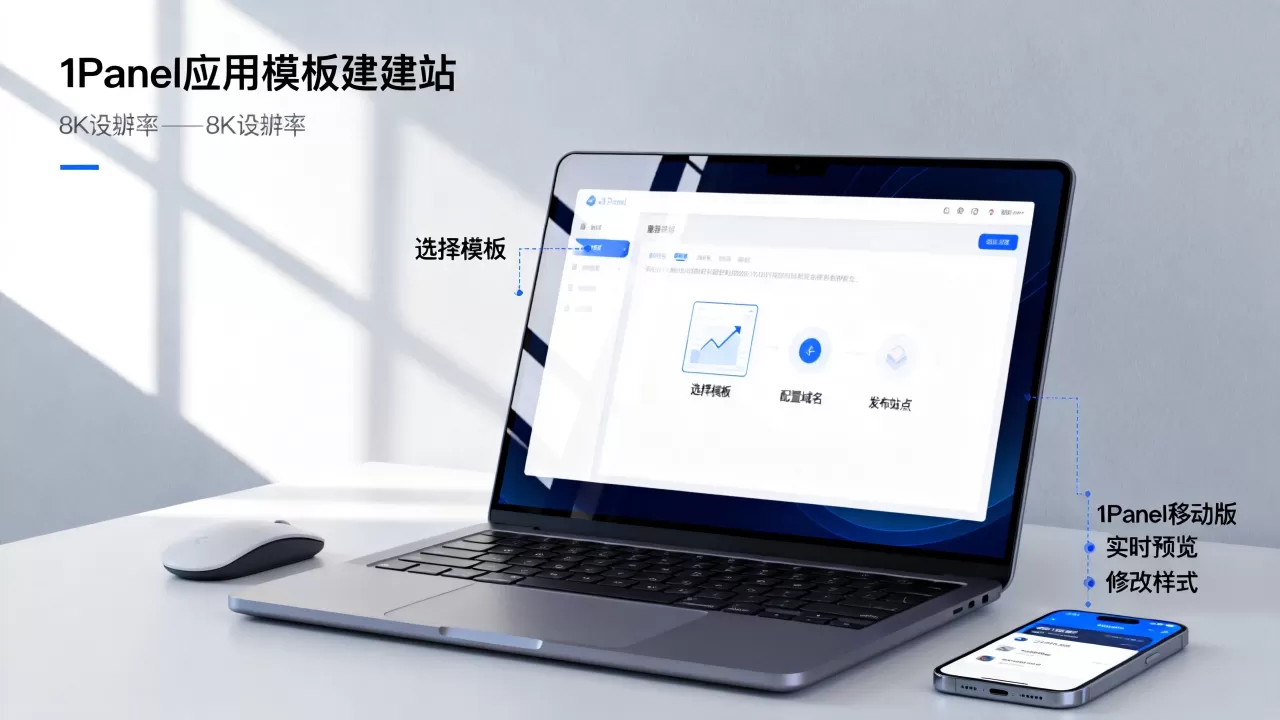 如何用1Panel应用模板搭建网站？1panel建站教程详解