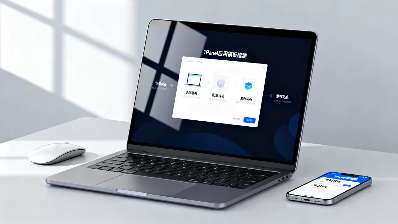 如何用1Panel应用模板搭建网站？1panel建站教程详解